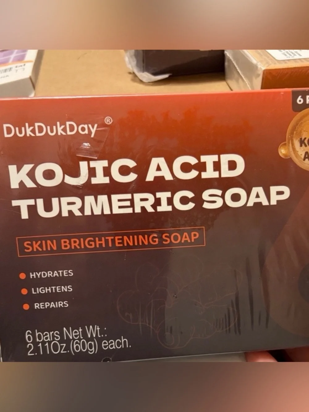 DukDukDay KOJIC ACID TURMERIC SOAP